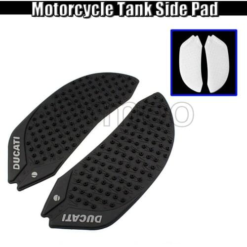 Motorcycle 1 Pair Protector Anti Slip Tank Pad Stickers Gas Knee Grip Traction Side Decal For Ducati 899 1199 1299 2013-2016