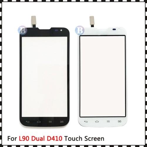 10Pcs/lot High Quality 4.7" For LG L90 D405 D415 and L90 Dual D410 Touch Screen Digitizer Sensor Outer Glass Lens Panel