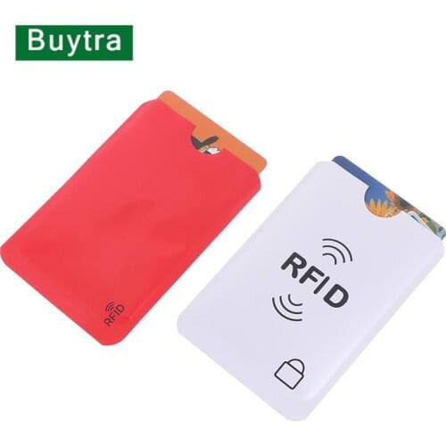 10PCS Credit Card Protector Foil Shield ID Card holder Badges Passport Secure Sleeve RFID Blocking ID Holder