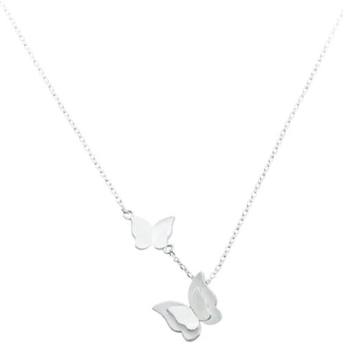 ANIWON 2021 New Fashion Butterfly Chain Necklace Decorative Butterfly Necklace Clavicle Necklace For Women