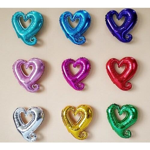 5pcs Valentines Day, Wedding and Birthday Decoration, 18-inch Love Heart-shaped Balloons