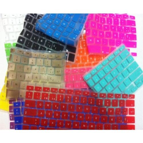 EU Spanish Keyboard Cover 5PCS Euro Version ES ESP For Macbook Air Pro Retina 13 15 Silicone Laptop Skin Protector For iMac