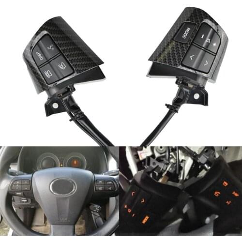 84250-02230 for Toyota Corolla 2010-2013 Carbon Fiber Steering Wheel Remote Control Switch Audio Control Button