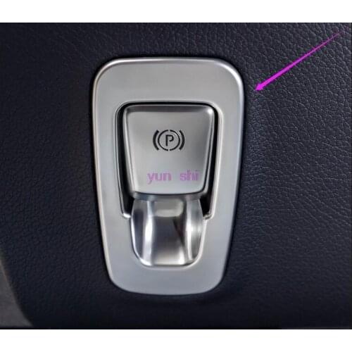 ABS Chrome Car Electrical Park Brake AUTO Hold Switch Decoration Covers Car-styling For Mercedes Benz GLC C E Class W205 W213