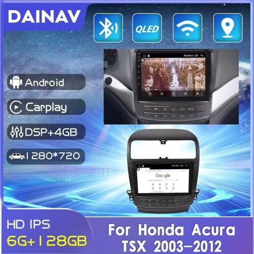Android car radio 128G 2 din For Honda Acura TSX 2003-2012 car GPS navigation DvD player multimedia Stereo receiver Head Unit