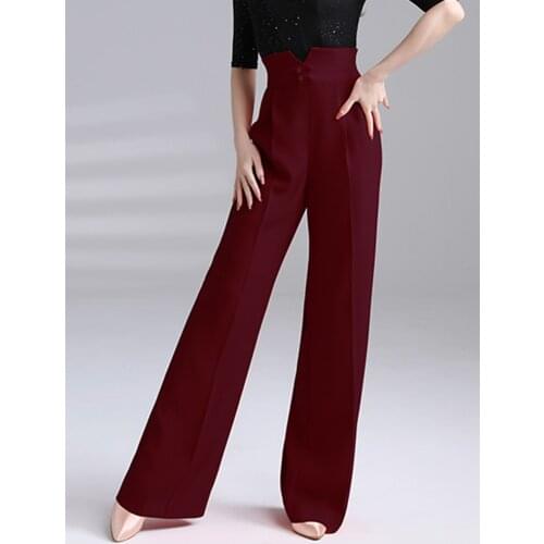 New Style Latin Dance Pants Adult Women Tango Training Trousers Samba Performance Costume Cha Cha Competition Wear YS1721