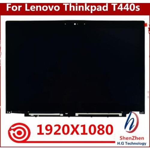 For Lenovo Thinkpad T440s B140HAN01.2 FRU 04X0436 14" FHD 1920X1080 LED LCD Touch Screen Assembly With Bezel