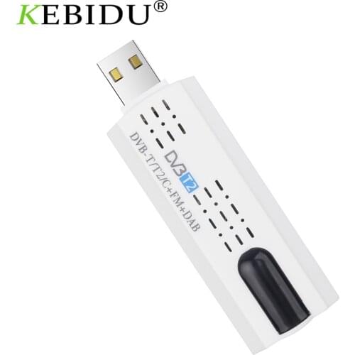 Hot DVB-T2 Digital USB TV Stick Tuner Satellite Receiver DVB T2 USB 2.0 TV Receiver Support DVB-T DVB-C FM DAB