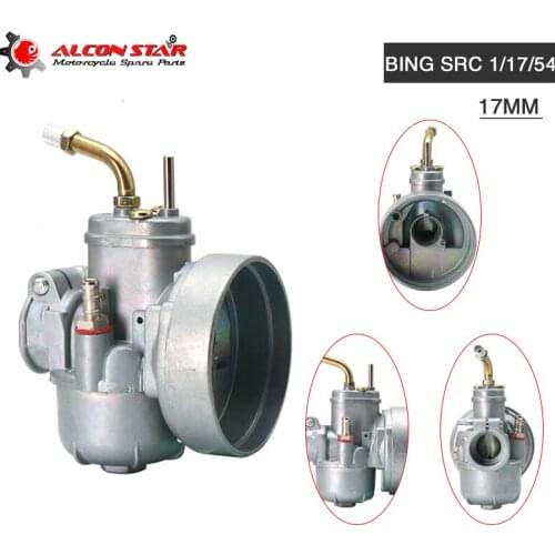 Alconstar Vergaser Bing (Replica) SRC 1/17 Carburetor Replacement moped Bike 17mm Carb Bing Style For Puch Bing Dax Motorcycle