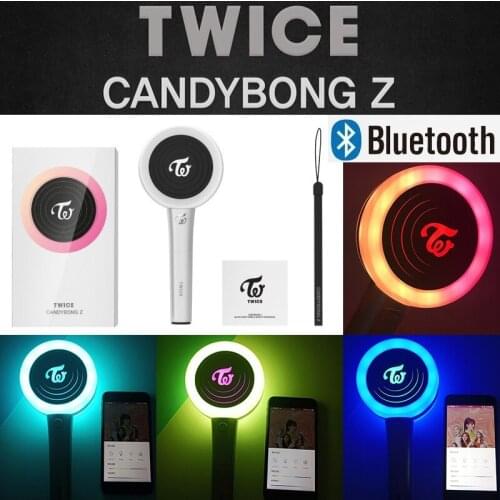 Kpop Official Light Stick TWICEs Lightstick Ver 2. with Bluetooth CANDYBONG Z Concert LED Glow Lamps Hiphop Light Up Toy Hobbies
