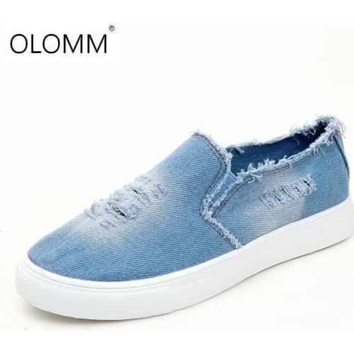Fashion Women Sneakers Denim Casual Shoes Female Summer Canvas Shoes Trainers Ladies Basket femme Stars tenis feminino 35-43