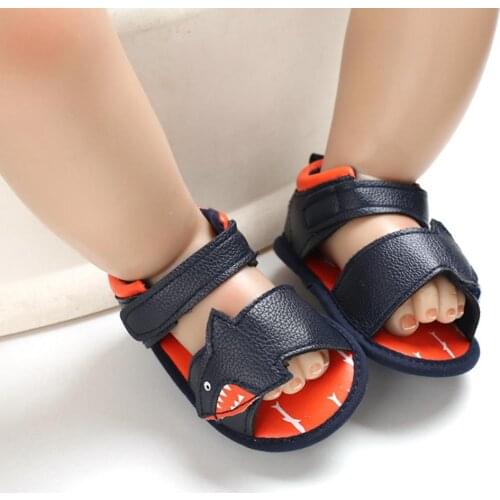 Summer Cartoon Animal Baby Boys Girls PU Leather Soft Bottom Toddler Sandals 2021