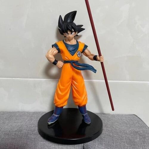 Hot-Selling Dragon Ball 20th Anniversary Edition 23CM Stick Goku Black Hair Monkey King PVC Action Figure Collectible Toy