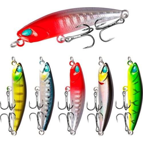 1Pcs Slowly Sinking Pencil Bait Mini Fishing Lure 5mm 3g Crankbait Artificial Plastic Baits Bass Pike Wobblers Fishing Tackle