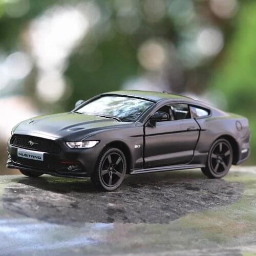 2020 new 1:36 scale high imitation alloy model car,matte ford mustang pull back retro car toy, 2 open door toy vehicle