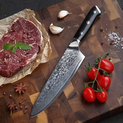 G10 Chefs Knife Immortal Steel Chefs Knife Hammered Kitchen Knife Cutting Kitchen Knife Cooking Knife Kitchen Accessories