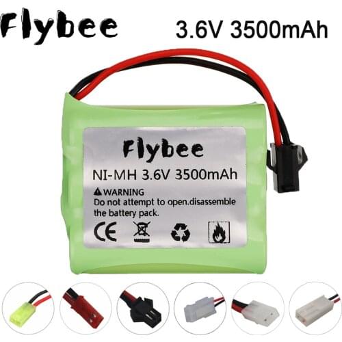 Upgrade 3.6v 3500mah NiMH Battery For Rc toy Car Tanks Trains Robot Boat Gun parts Ni-MH AA 2800mah 3.6v Rechargeable Battery