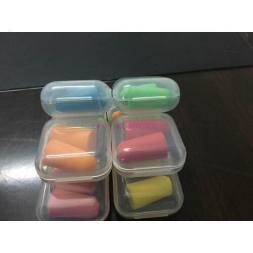 By DHL 1000Pair Outdoor Hunting Sponge Hearing Protector Travel Sleep Noise Prevention Earplugs Polyurethane Soft Ear Plugs