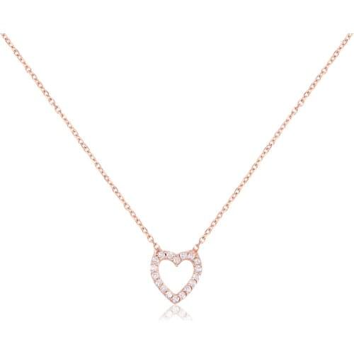 Small Heart Cubic Zirconia Necklace