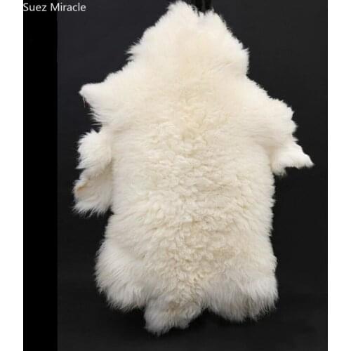 Whole sheep fur cushion pure wool blanket carpet bedside fur fabric trim womens belts faux blanket white fur craft real fur bag
