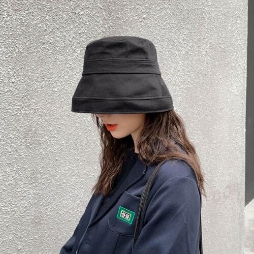 Sun Hat Women Summer Hat For Women Vacation Wide Brim Beach Hat Foldable Bucket Hat large Brim Cap 4 Color