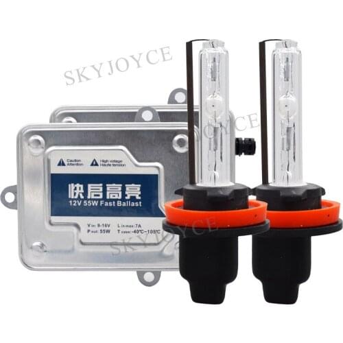 55W Fast Bright Quick Start HID Ballast Kit H1 H3 H7 H11 9005 D2H Cnlight HID Bulb Kit 4300K 5000K 6000K 45W 55W Cnlight HID Kit