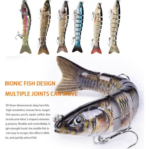 13cm 30g Sinking Wobblers Fishing Lures Swimbait 8 Segment Hard Artificial Bait Multi-section Crankbait For Fishing Tackle Lure