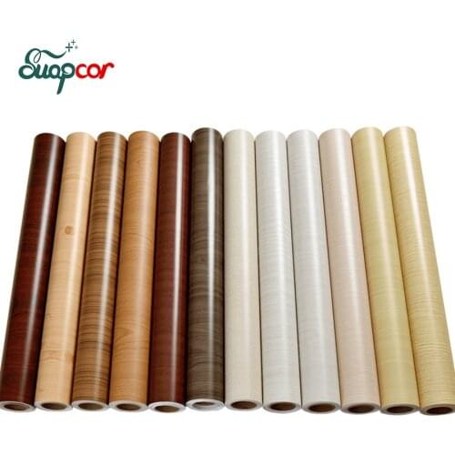 3mx0.6m Vintage wood vinyl self adhesive wallpaper Old Furniture decorative film Kitchen cabinet door pvc waterproof stickers