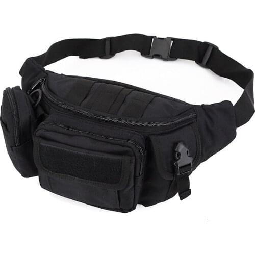 Military Fanny Pack Tactical Waist Bag Pack Water-Resistant Hip Belt Bag Pouch Hiking Climbing Outdoor Bumbag Sports Belt Bag