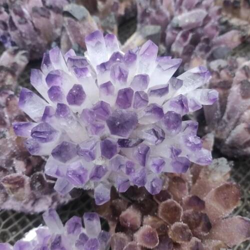 1pcs Rare Beautiful violet Ghost phantom Quartz Crystal Cluster Specimen