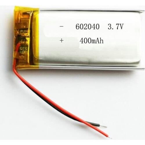 2/5/20/200/1000/10000pcs 3.7V 350mAh 602040 Li Lithium Polymer ion Battery with 2.0mm JST