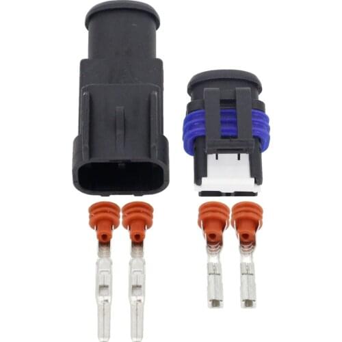 2 Pin Waterproof Connector Plug Automotive Plug With Terminal DJ7026-2.8-11/21 Special Nozzle