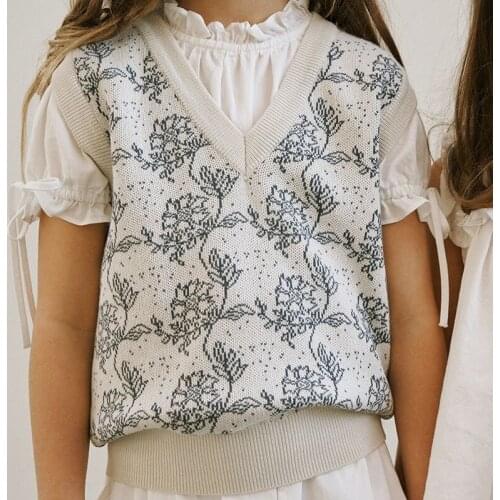 2021 Cheap Spring Fall Infant Baby Clothes Sets Fashion Wash Embroidery Knit Cotton Vest Sweater Coat Kid Shorts Pants Trousers