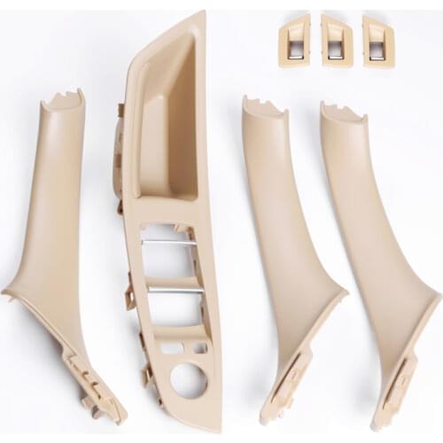 7Pc/Set Left Right Hand Drive LHD For BMW 5 Series F10 F11 F18 Interior Door Handle Inner Door Panel Pull Trim Cover Accessories
