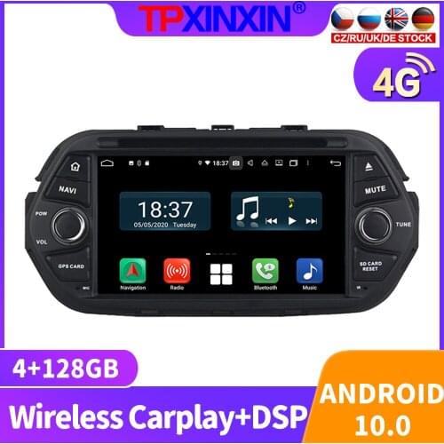 128GB Android 10 For FIAT EGEA 2016 Car Radio Multimedia Video Player Navigation Stereo Head Unit GPS Accessories Auto 2din DVD