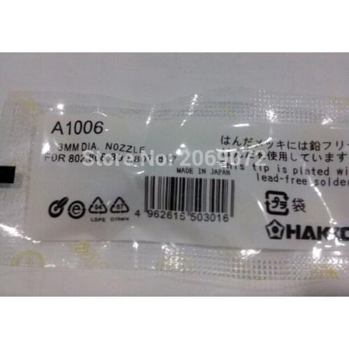 Free shipping 10 pieces/lot soldering tips A1006 desoldering nozzle for 802, 807, 808, and 817 desoldering tools