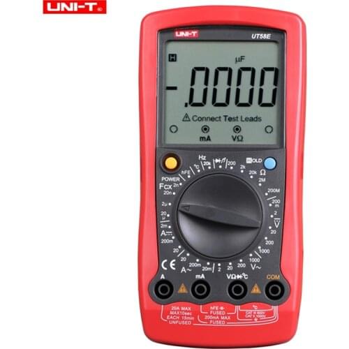 UNI-T UT58A/UT58B/UT58C/UT58D/UT58E Digital Multimeter DC/AC/Resistance/Capacitance/Frequency/Temperature Test