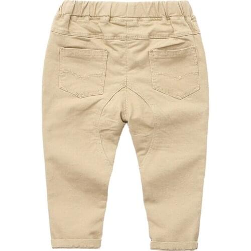 Kids pants Childrens Pants Spring and Autumn Baby Slim Pants A Buckle Elastic Boy Trousers Casual Pants Tide Manufacturers