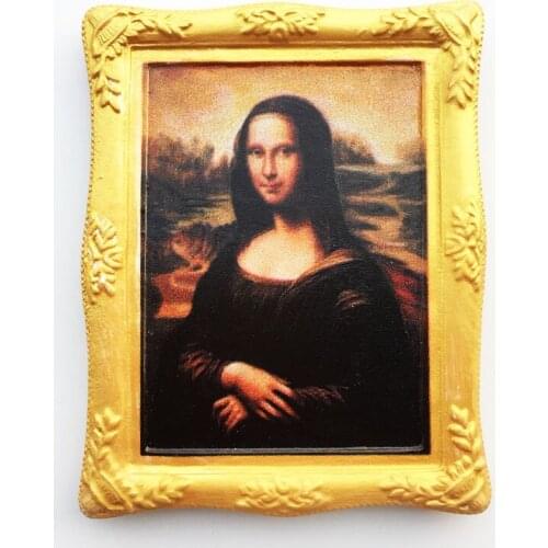 French Louvre Mona Lisa Smile Travel Souvenir Magnetic Fridge Magnet