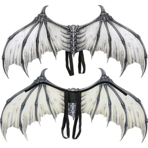 Halloween Non-woven Devil Bone Wings Foldable Party Cosplay Wings Portable Halloween Props for Masquerade Carnival