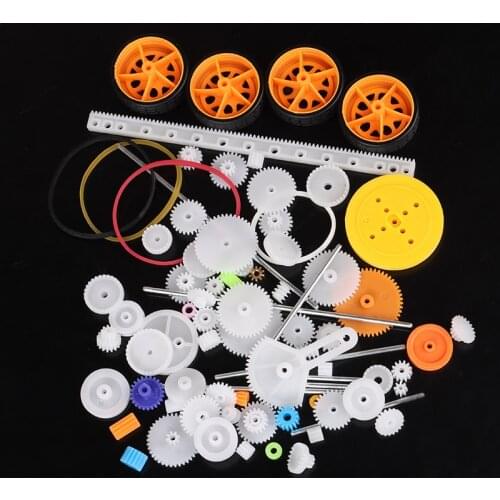 New 78Pcs Gear Motor Gearbox Toy Robot Model Craft DIY Accessories Four Wheel Drive Car Children Scientific Experiment