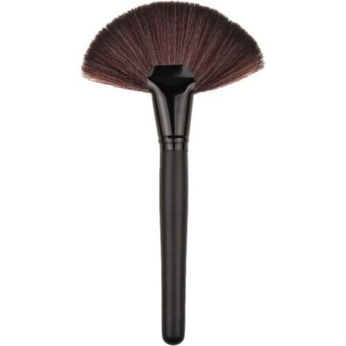 Wholesale Excellent Fan-Shaped Handle Facial Brush Skin Care Makeup Tool Facial Concealer Makeup Brush 200pcs/lot free shipping