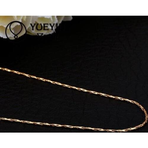 Wholesale Gold color necklace For Women wedding Bridal Jewelry yellow rose gold Classic Vintage