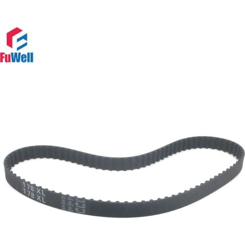 174XL/176XL/178XL/180XL/182XL/184XL/186XL/188XL/190XL/192XL/194XL Timing Belt 10mm Width Rubber Gear Belt Toothed Pulley Belt