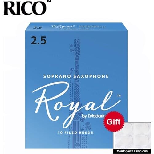 RICO Royal Sax Soprano Reeds, Strength 2.0#, 2.5#, 3#,10pcs soprano saxophone reeds