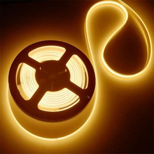 COB LED Strip Light 12v Waterproof High Density No Spot Flexible COB LED Strip for TV Background Decor 3000K 4000K 6000k 8000K