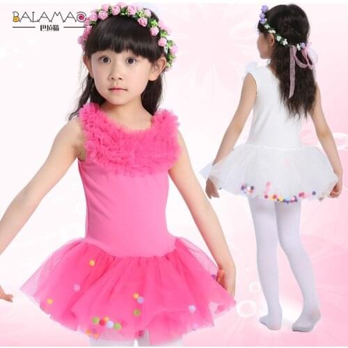 Girls Kids Leotard Tutu Ballet Dance Dress Children Professional Gymnastics Leotard Stage Performance Costumes Ballet-clothing