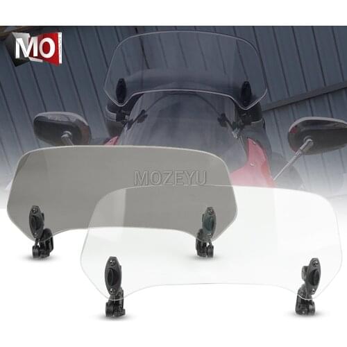 Motorcycle Windshield Extension Spoiler Windscreen Air Deflector For DUCATI M1100/S/EVO MONSTER Multistrada 1000 DS Enduro S4RS