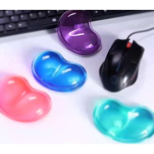 Wavy Comfort Gel Computer Mouse Hand Wrist Rests Support Pad,Fashion Heart-shaped Pad Silicone Wrist Cushion W8Z5