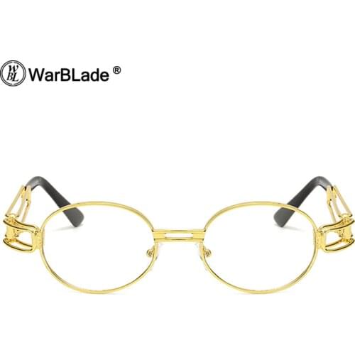 WarBLade Metal Frame Steampunk Sunglasses Clear Lens Glasses Eyewear Women Brand Designer Unique Gothic Sun Glasses Lunette